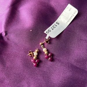 10K gold earrings NWT